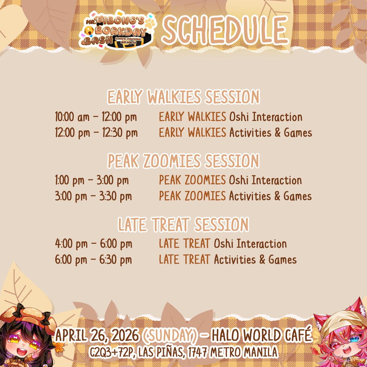 Event Schedule